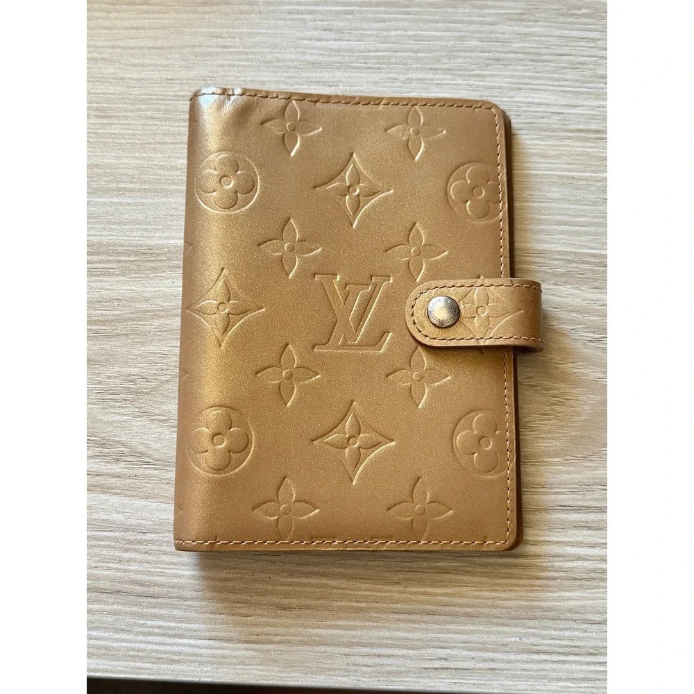 Louis Vuitton Matte Vernis Gold/Champagne Agenda